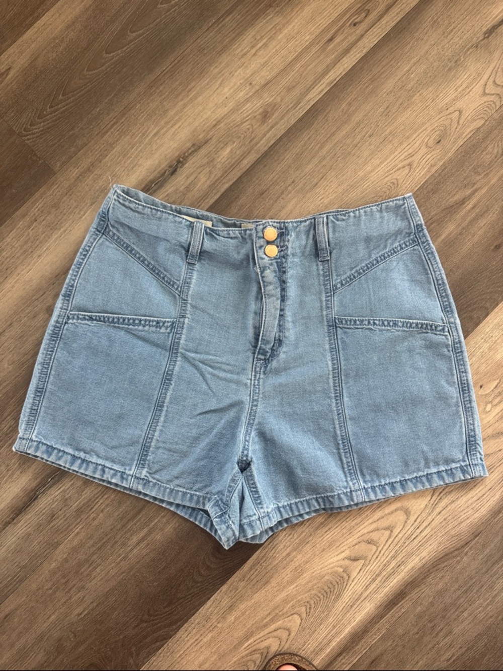 Universal Thread Light Blue High-Rise Denim Shorts